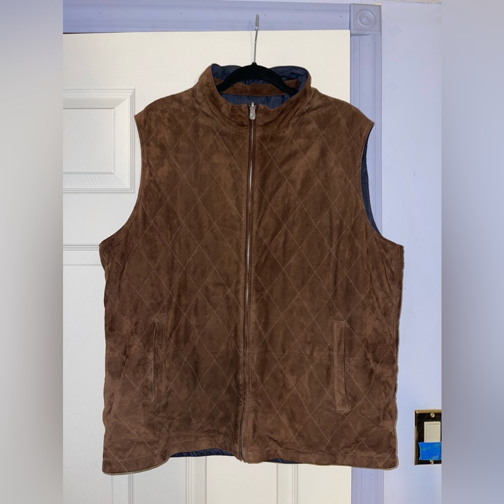 Peter Millar reversible suede vest